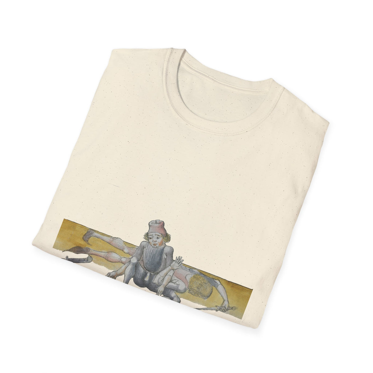 Mischievous Cat on Books T-Shirt - Vintage Study Vibe