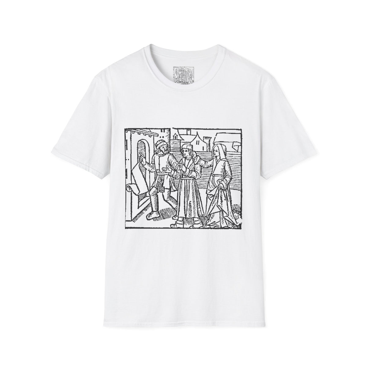 Dr. Fian showing pentinence for his wicked life… Witchcraft T-Shirt