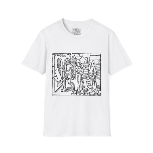 Dr. Fian showing pentinence for his wicked life… Witchcraft T-Shirt