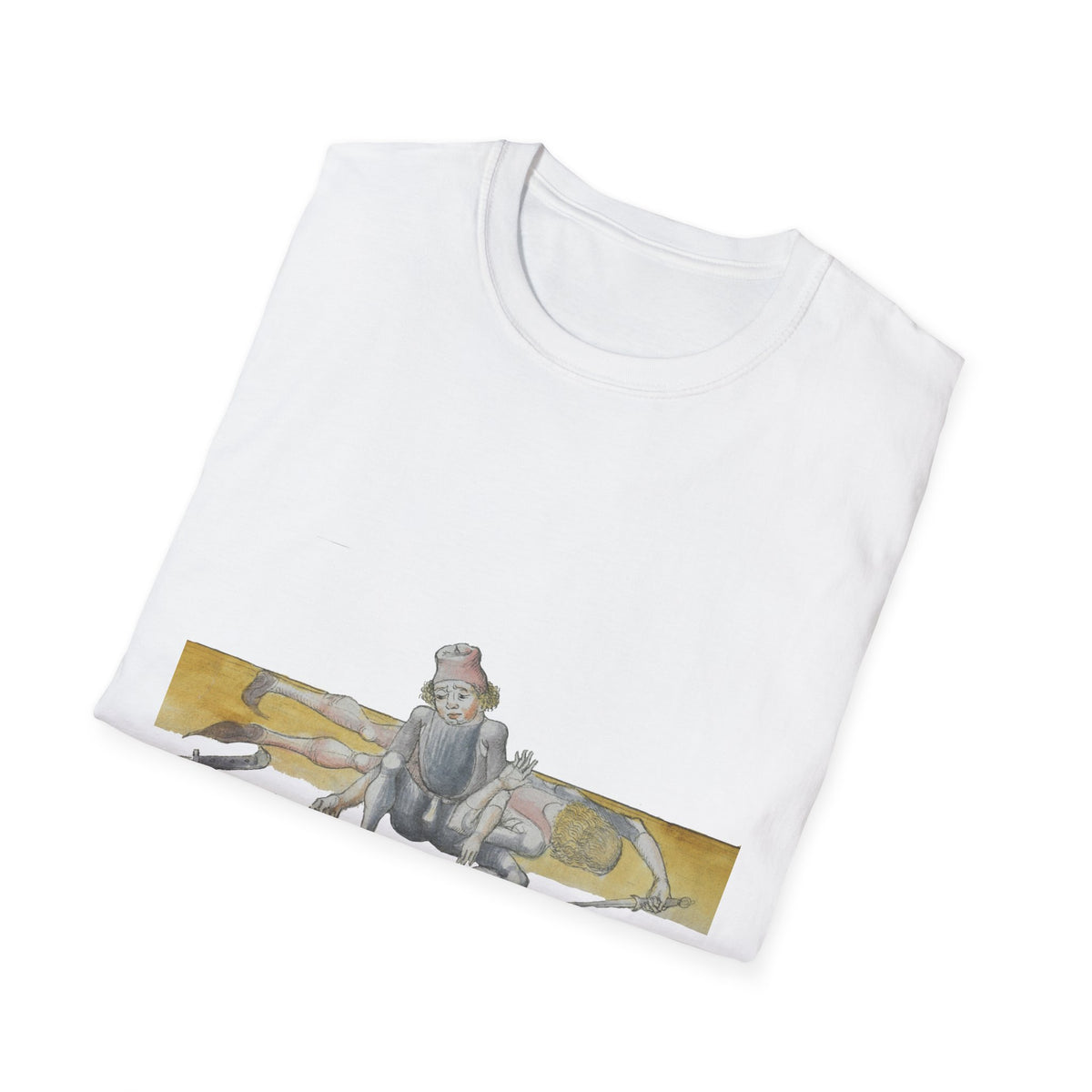 Mischievous Cat on Books T-Shirt - Vintage Study Vibe