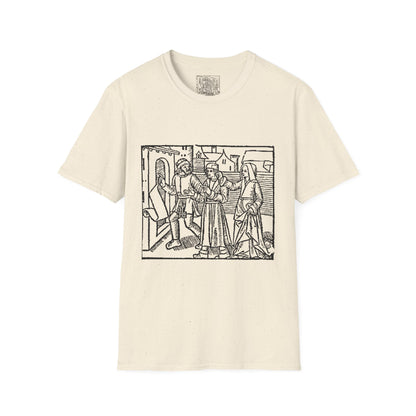 Dr. Fian showing pentinence for his wicked life… Witchcraft T-Shirt